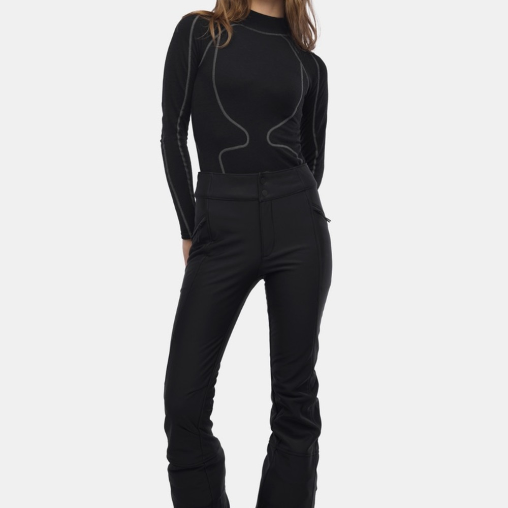 Women's Black Halfdays Emma Softshell Ski Pants